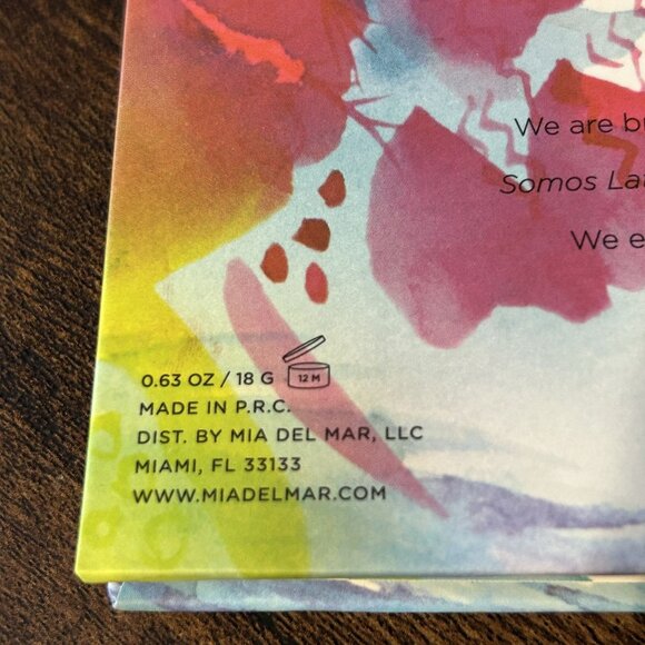 NEW Mia de Mar Life is a Fiesta Eyeshadow Palette Dual Brush Vegan Multicolor - Picture 13 of 13